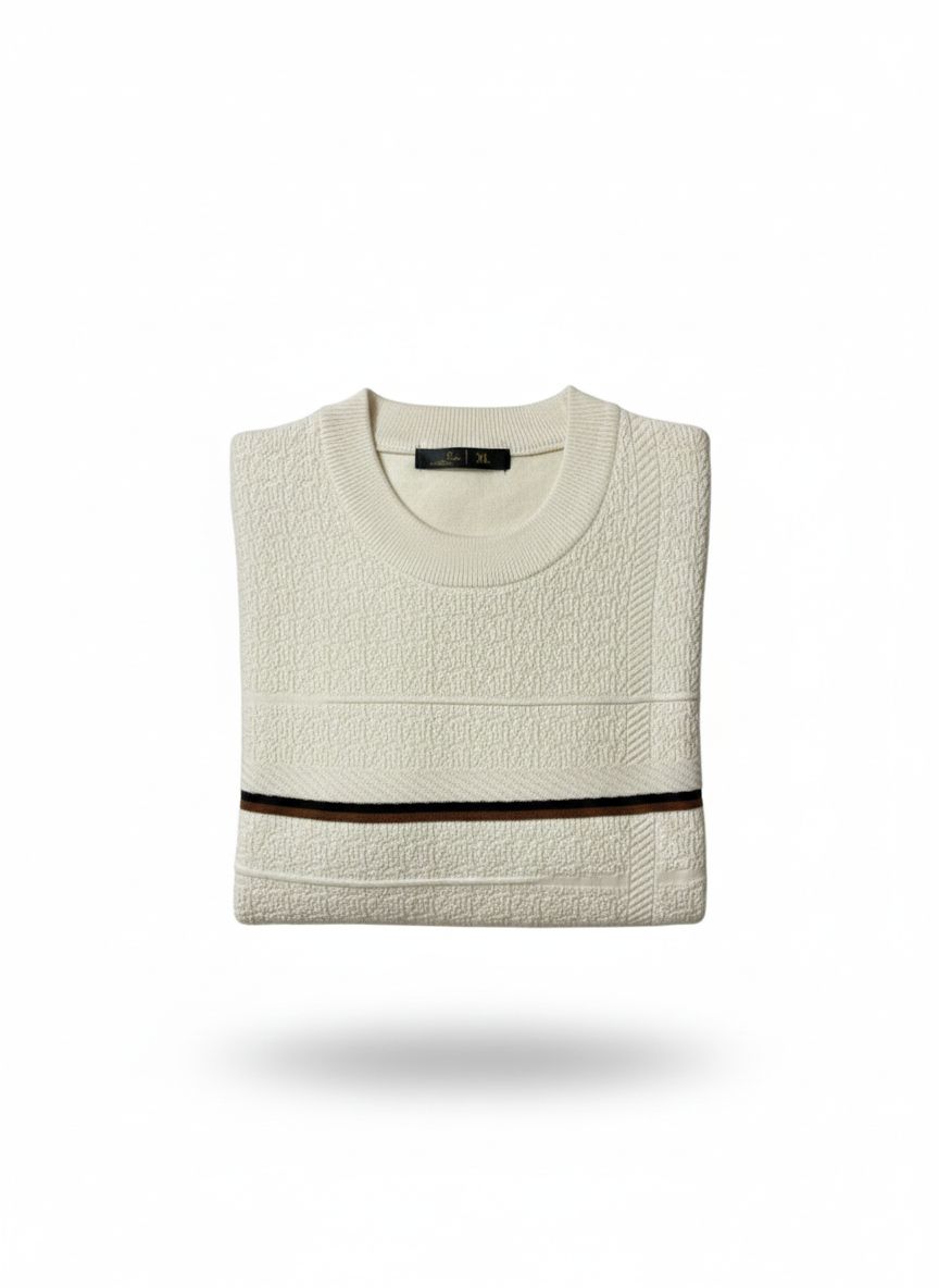 Men’s Premium Textured Knit Sleeveless Sweater